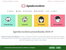 Tablet Screenshot of agendasescolares.net